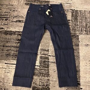New Men’s Levi’s Blue Tab 505 Regular Fit Selvedge Jeans Japanese Fabric Sz 33